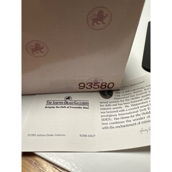 Porcelain Christmas Elf Doll Ornament With Red Vest Green Striped Outfit & Hat - Picture 8 of 8